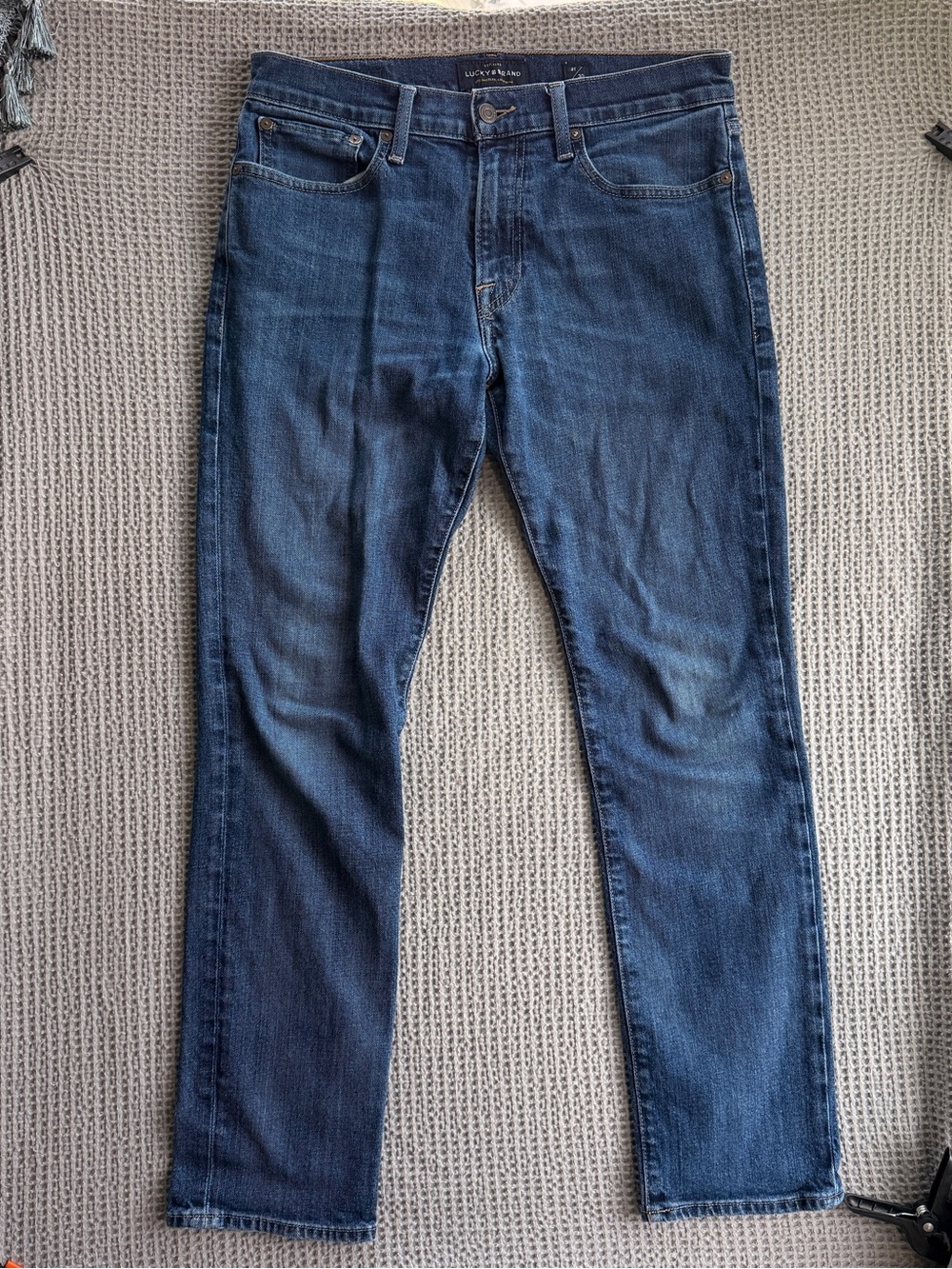 Lucky Brand Slim Straight Jeans in Dark Blue Wash